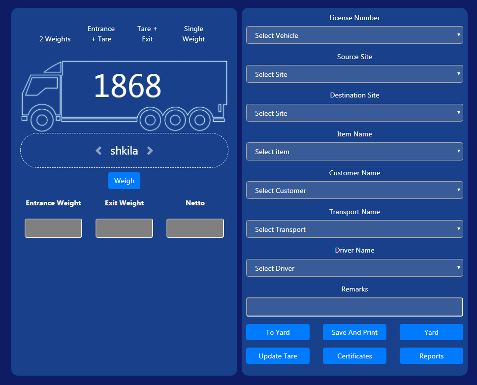 weighing software